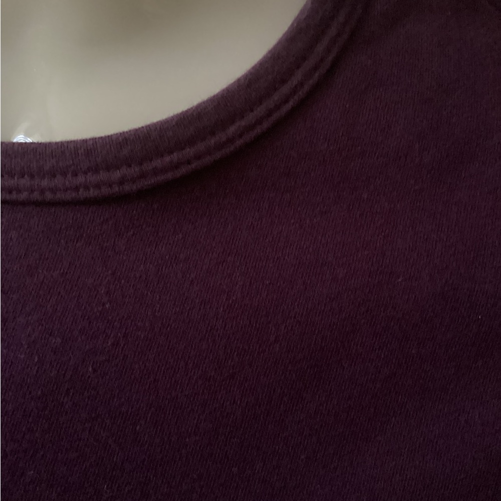Vintage Y2K Weavers Girl Cropped Long Sleeve Tee Sz S EUC purple - Picture 8 of 10